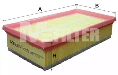 K776 MFILTER Фільтр повітряний 1.6HDi Scudo/Expert 07-11/Peugeot 407 04-